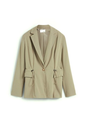 Schicker blazer mit raffung - blazer,