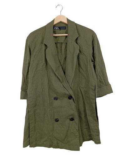 Zara long blazer khaki - long-blazer,