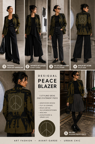 Desigual blazer wolle peace - blazer,