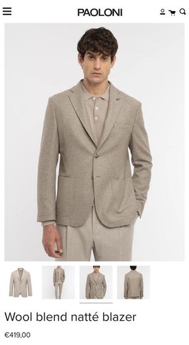 Men paoloni blazer khaki - paoloni,