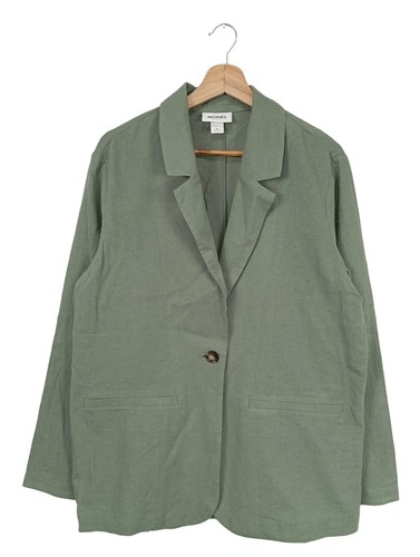 Monki long blazer khaki - monki,