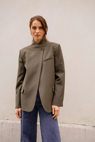 Asymmetrische damen blazer - damen,