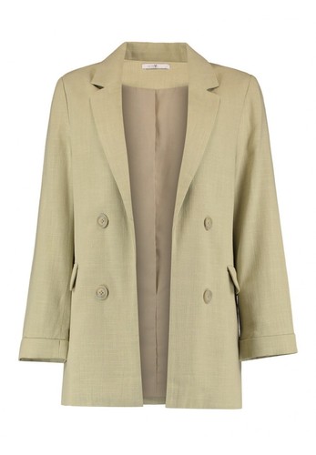 Hailys blazer mit leinen - blazer,