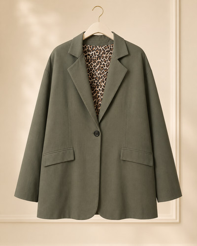Damen curvy blazer leo futter - curvy,