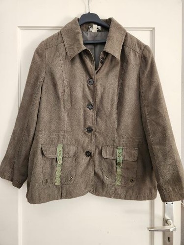 Blazer kurz khaki weiches - blazer,