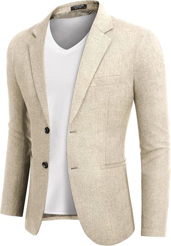 Coofandy herren sakko khaki - l,